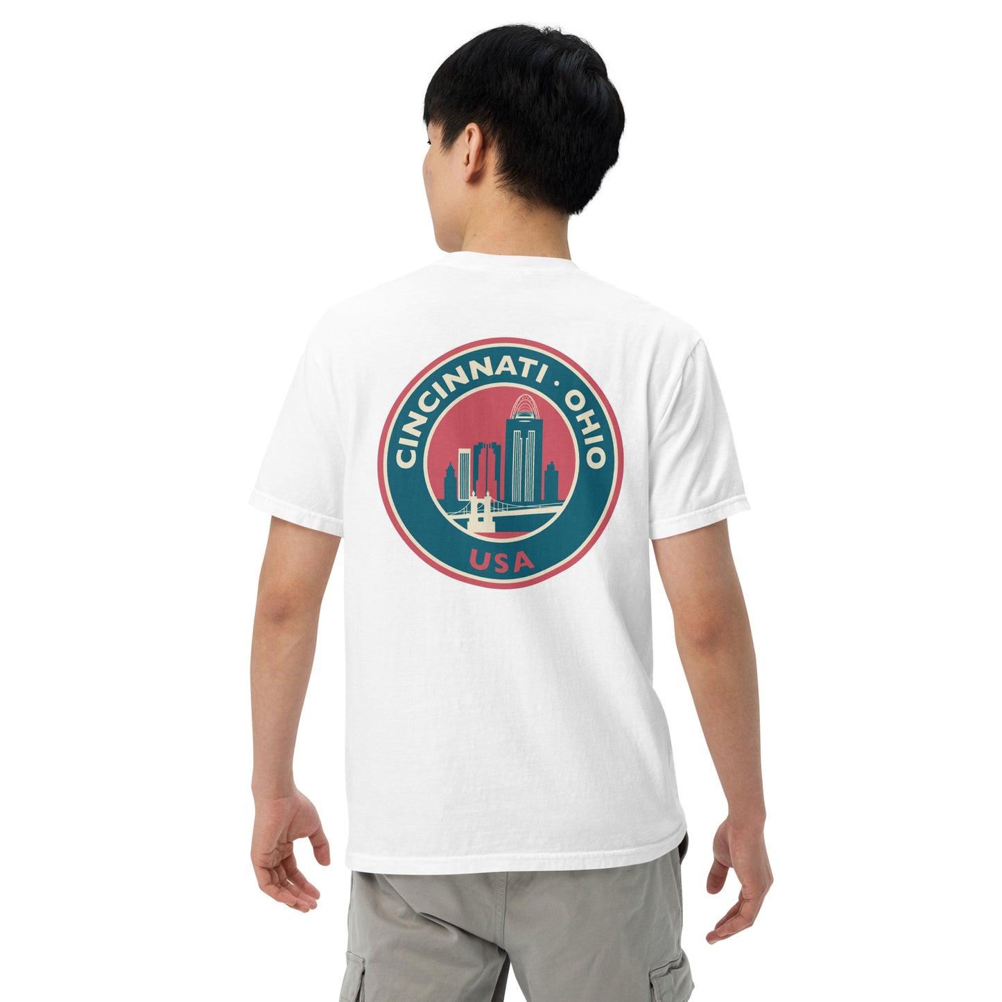 Men’s White Cincy Tee